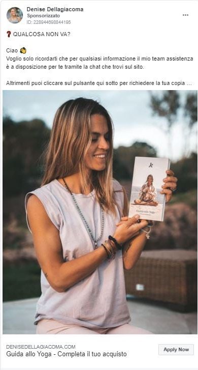 Guida Facebook Ads: da 0 a ROI (costi, strategie e casi studio) 31 Facebook ads YOGA ACADEMY