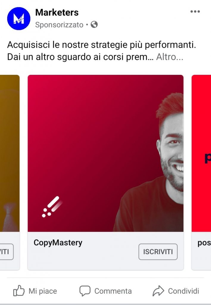 Guida Facebook Ads: da 0 a ROI (costi, strategie e casi studio) 1 Facebook ads sponsorizzata Facebook