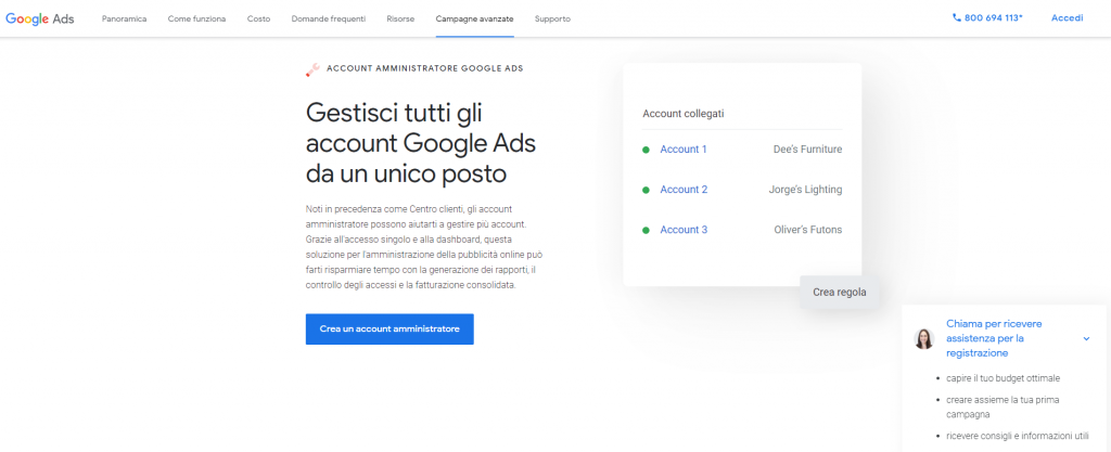 Guida Google Ads 2021: le strategie per rendere efficaci le tue campagne 68 Google-Ads-più-account-cliente-